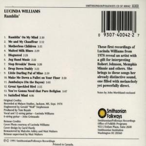  |  Vinyl LP | Lucinda Williams - Ramblin' (LP) | Records on Vinyl