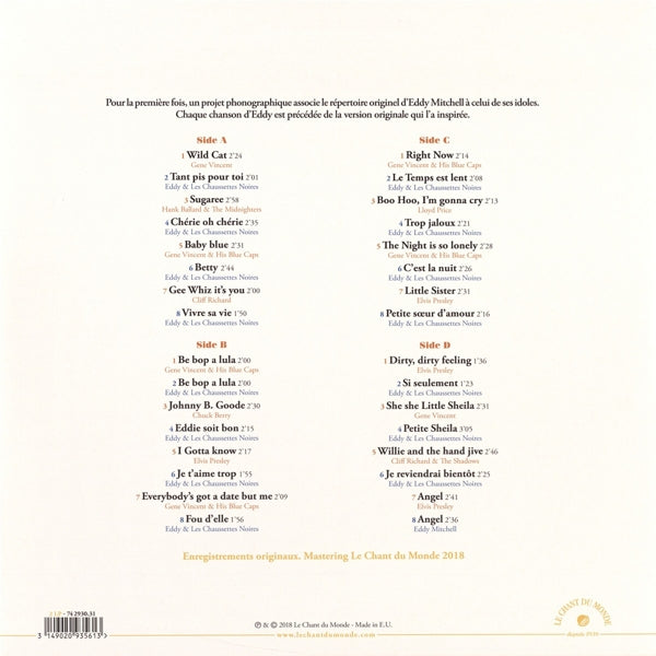 Eddy Mitchell - Lerudit Monsieur Eddy |  Vinyl LP | Eddy Mitchell - Lerudit Monsieur Eddy (2 LPs) | Records on Vinyl
