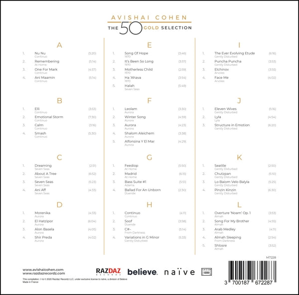 Avishai Cohen - 50 Gold Selection |  Vinyl LP | Avishai Cohen - 50 Gold Selection (6 LPs) | Records on Vinyl