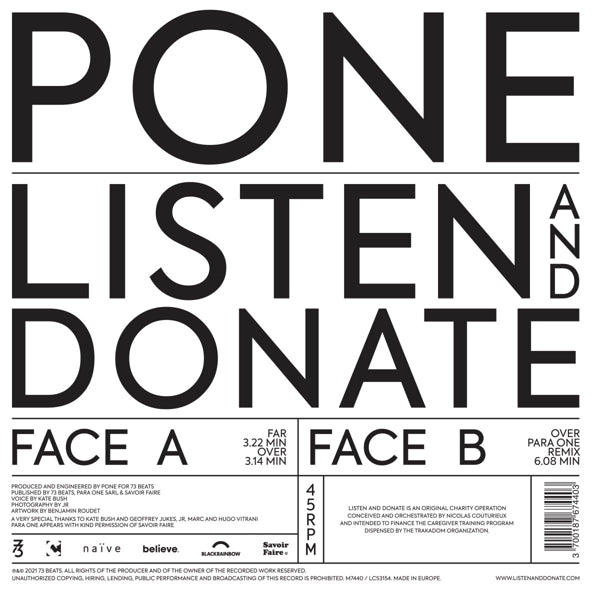 Pone - Listen And Donate |  Vinyl LP | Pone - Listen And Donate (2 LPs) | Records on Vinyl
