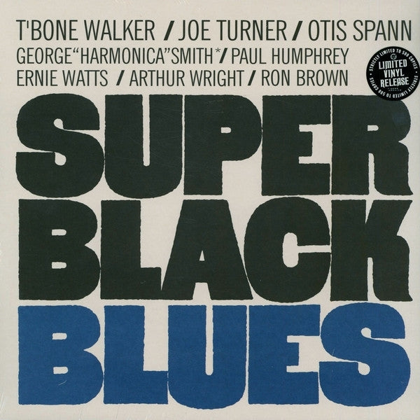  |  Vinyl LP | T-Bone/Joe Turner/Otis Spann Walker - Super Black Blues (LP) | Records on Vinyl