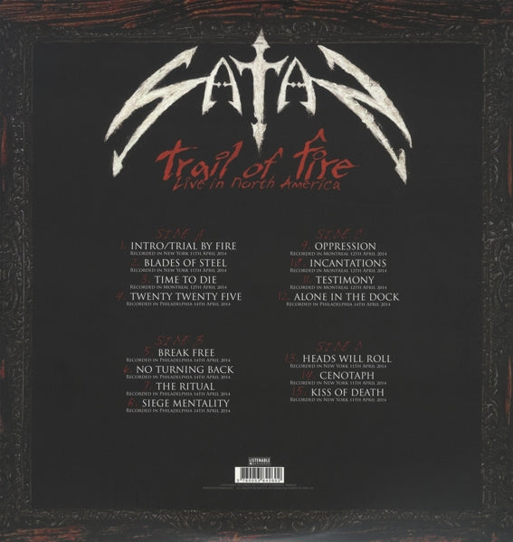 Satan - Trail Of Fire |  Vinyl LP | Satan - Trail Of Fire (2 LPs) | Records on Vinyl