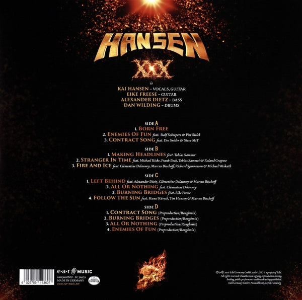 Kai Hansen - Xxx |  Vinyl LP | Kai Hansen - Xxx (2 LPs) | Records on Vinyl