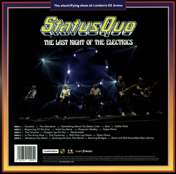 Status Quo - Last Night Of The.. |  Vinyl LP | Status Quo - Last Night Of The Electrics (3 LPs) | Records on Vinyl
