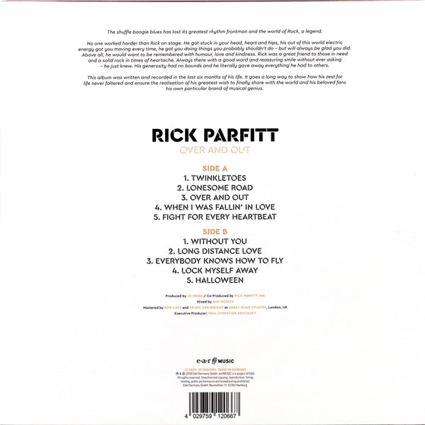 Rick Parfitt - Over And Out |  Vinyl LP | Rick Parfitt - Over And Out (LP) | Records on Vinyl