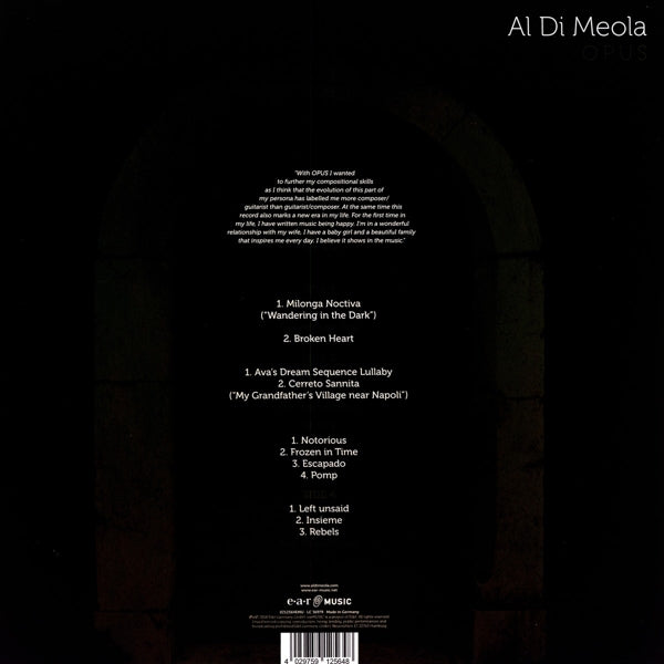 Al Di Meola - Opus |  Vinyl LP | Al Di Meola - Opus (LP) | Records on Vinyl
