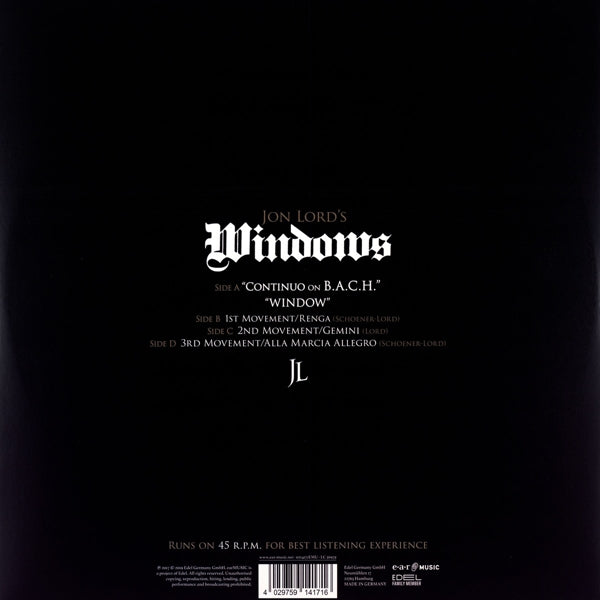 Jon Lord - Windows |  Vinyl LP | Jon Lord - Windows (2 LPs) | Records on Vinyl