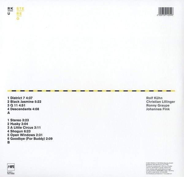 Rolf Kuhn Unit - Stereo |  Vinyl LP | Rolf Kuhn Unit - Stereo (LP) | Records on Vinyl