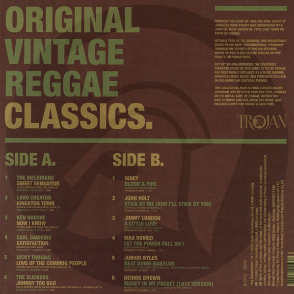 V/A - Original Vintage Reggae.. |  Vinyl LP | V/A - Original Vintage Reggae.. (LP) | Records on Vinyl