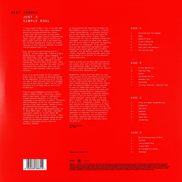 Bert Jansch - Just A Simple Soul |  Vinyl LP | Bert Jansch - Just A Simple Soul (2 LPs) | Records on Vinyl