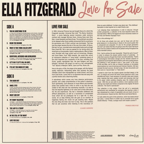 Ella Fitzgerald - Love For Sale |  Vinyl LP | Ella Fitzgerald - Love For Sale (LP) | Records on Vinyl