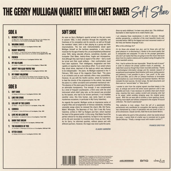 Gerry Mulligan Quartet - Soft Shoe |  Vinyl LP | Gerry Mulligan Quartet - Soft Shoe (LP) | Records on Vinyl