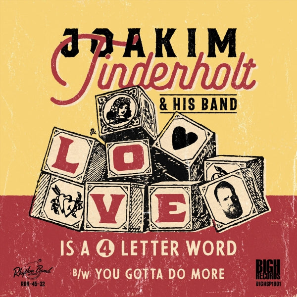 Joaki Tinderholt & His B - Love Is A 4 Letter Word |  7" Single | Joaki Tinderholt & His B - Love Is A 4 Letter Word (7" Single) | Records on Vinyl