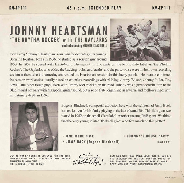 Johnny Heartsman - Hot House Party  |  7" Single | Johnny Heartsman - Hot House Party  (7" Single) | Records on Vinyl