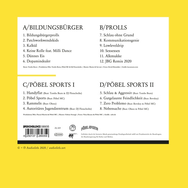 Pobel Mc - Bildungsburgerprolls |  Vinyl LP | Pobel Mc - Bildungsburgerprolls (2 LPs) | Records on Vinyl