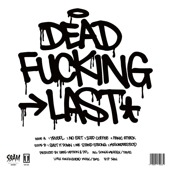Dfl (Dead Fucking Last) - Yrudfl |  Vinyl LP | Dfl (Dead Fucking Last) - Yrudfl (LP) | Records on Vinyl