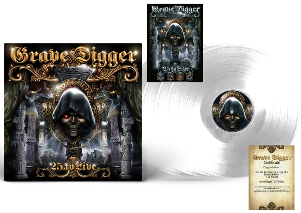  |  Vinyl LP | Grave Digger - 25 To Live (4 LPs) | Records on Vinyl