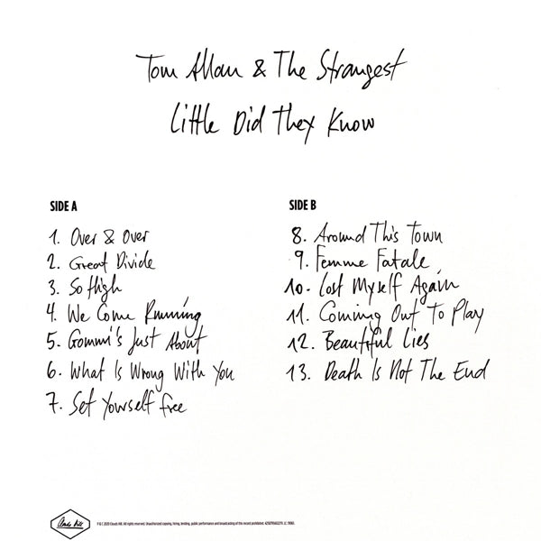 Tom Allen & The Stranges - Little Did They Know |  Vinyl LP | Tom Allen & The Stranges - Little Did They Know (LP) | Records on Vinyl