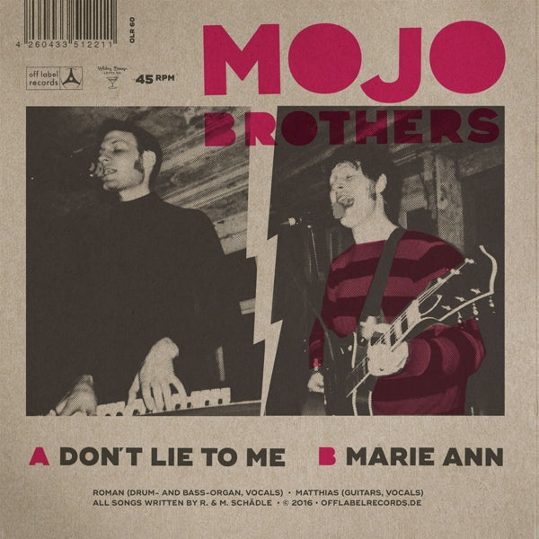 Mojo Brothers - Don't Lie To.. |  7" Single | Mojo Brothers - Don't Lie To.. (7" Single) | Records on Vinyl