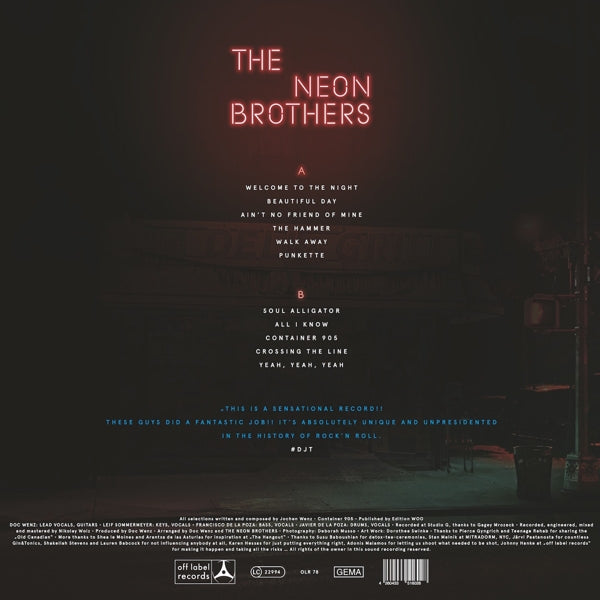 Neon Brothers - Neon Brothers |  Vinyl LP | Neon Brothers - Neon Brothers (LP) | Records on Vinyl