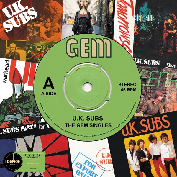 U.K. Subs - Gem Singles |  Vinyl LP | U.K. Subs - Gem Singles (LP) | Records on Vinyl