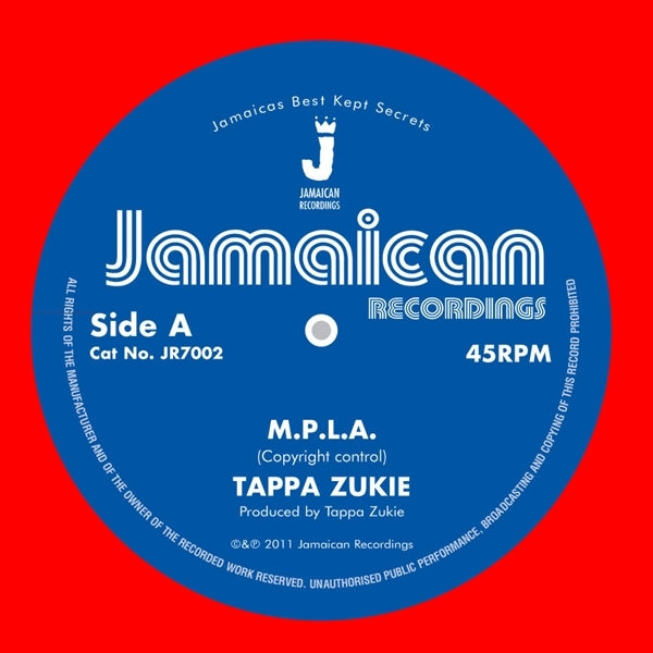  |  7" Single | Tappa Zukie - M.P.L.A./Version (Single) | Records on Vinyl