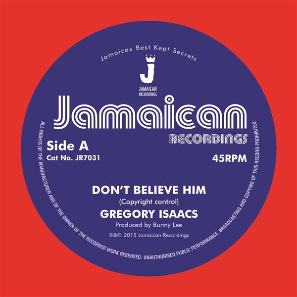  |   | Gregory Isaacs - Don't Believe Him/Thevillage (Single) | Records on Vinyl
