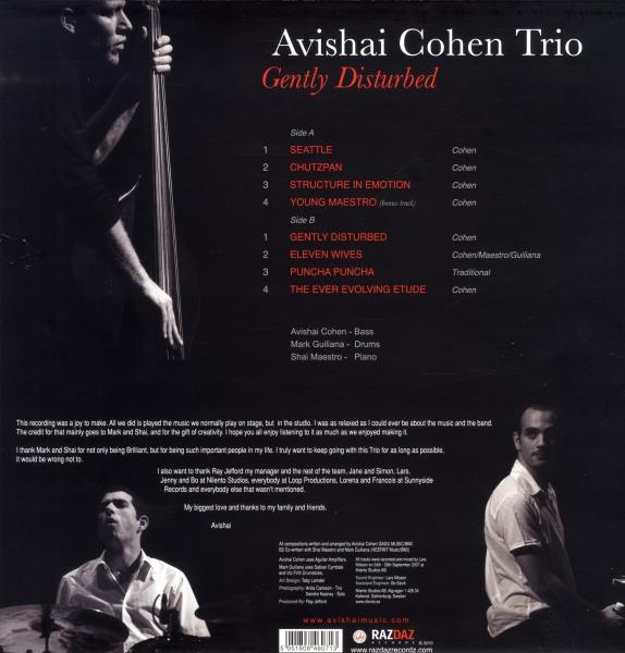 Avishai Cohen - Gently Disturbed |  Vinyl LP | Avishai Cohen - Gently Disturbed (LP) | Records on Vinyl