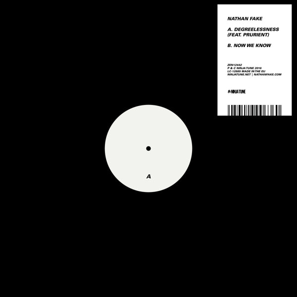  |  12" Single | Nathan Fake - Degreelessness Ft. Prurient/ Now (2 Singles) | Records on Vinyl