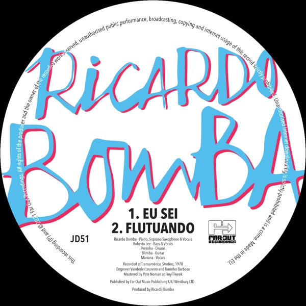  |  7" Single | Ricardo Bomba - Eu Sei / Flutando (Single) | Records on Vinyl