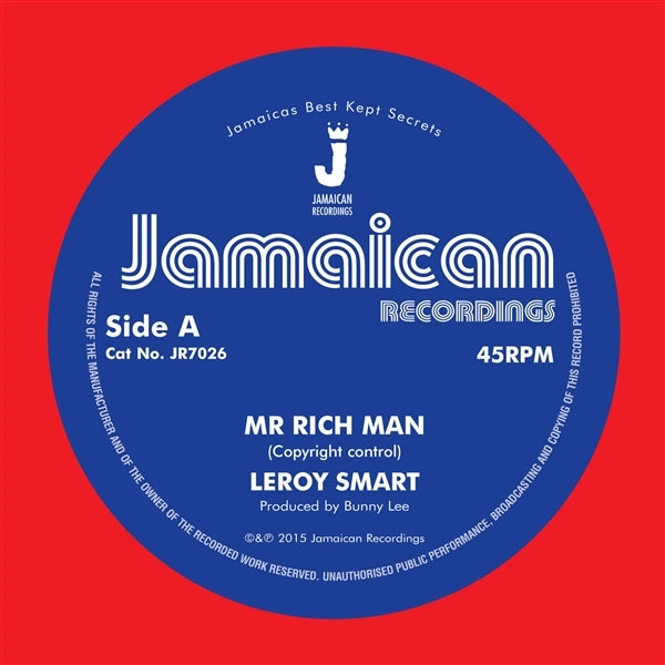  |   | Leroy Smart - Mr. Rich Man/Version (Single) | Records on Vinyl