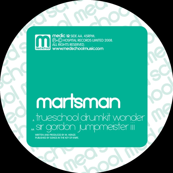  |  12" Single | Martsman - Trueschool Drumkit Wonder (Single) | Records on Vinyl