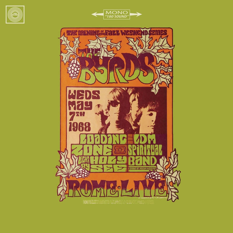 Byrds - Live In Rome 1968 |  Vinyl LP | Byrds - Live In Rome 1968 (LP) | Records on Vinyl
