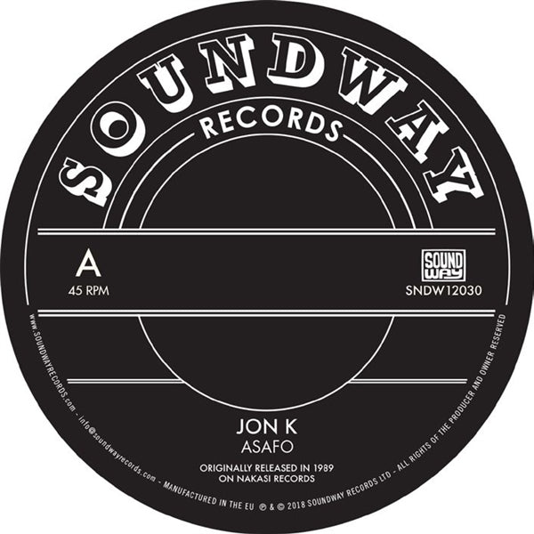  |  12" Single | Jon K / Pat Thomas - Asafo / Enye Woa (Single) | Records on Vinyl