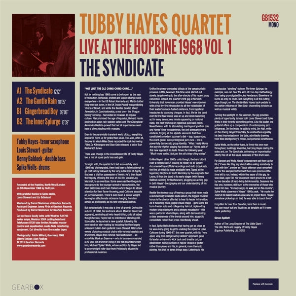 Tubby Hayes - Syndicate : Live At The.. |  Vinyl LP | Tubby Hayes - Syndicate : Live At The.. (LP) | Records on Vinyl