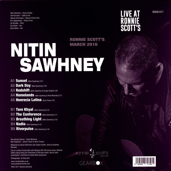 Nitin Sawhney - Live At Ronnie Scott's |  Vinyl LP | Nitin Sawhney - Live At Ronnie Scott's (LP) | Records on Vinyl