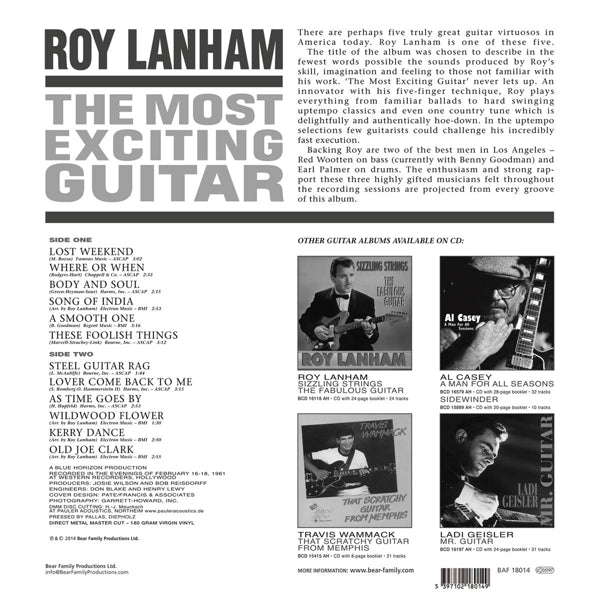 Roy Lanham - Most Exciting..  |  Vinyl LP | Roy Lanham - Most Exciting..  (LP) | Records on Vinyl