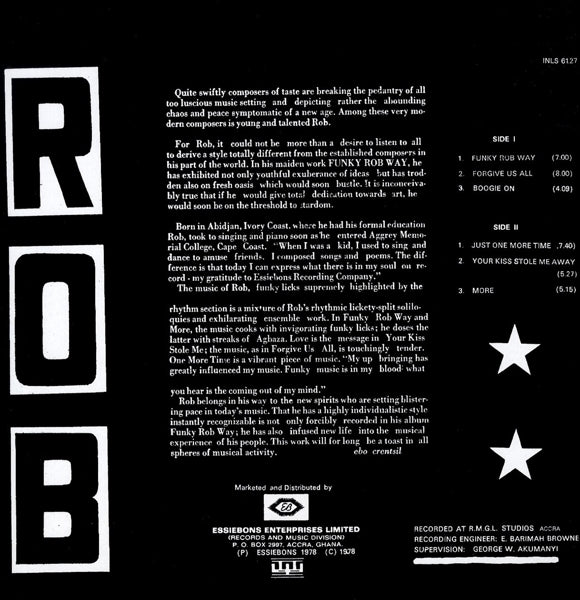 Rob - Rob |  Vinyl LP | Rob - Rob (LP) | Records on Vinyl