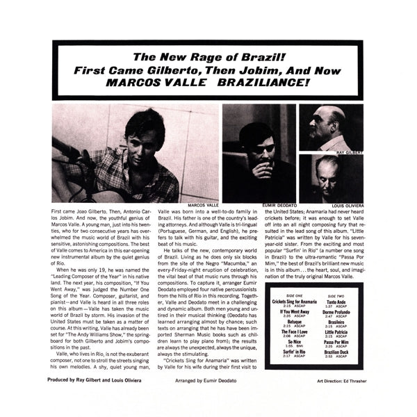 Marcos Valle - Braziliance |  Vinyl LP | Marcos Valle - Braziliance (LP) | Records on Vinyl