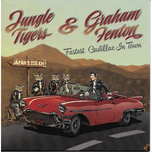  |  7" Single | Jungle Tigers & Graham Felton - Fastest Cadillac In Town (Single) | Records on Vinyl