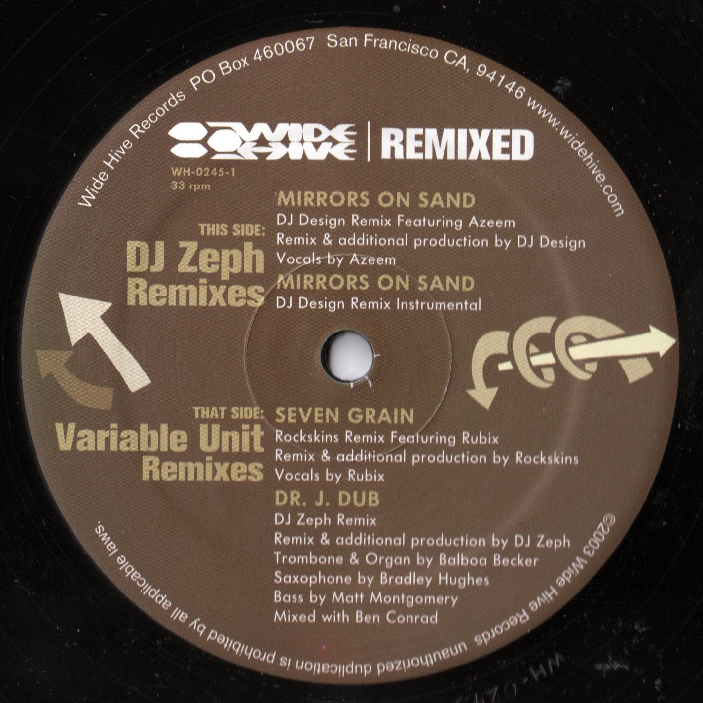 Dj Zeph - Remixes |  Vinyl LP | Dj Zeph - Remixes (LP) | Records on Vinyl