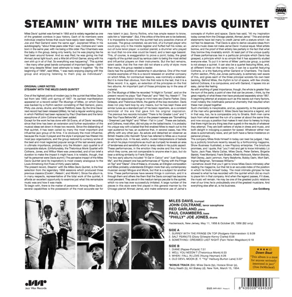 Miles Davis - Steamin'  |  Vinyl LP | Miles Davis - Steamin'  (LP) | Records on Vinyl