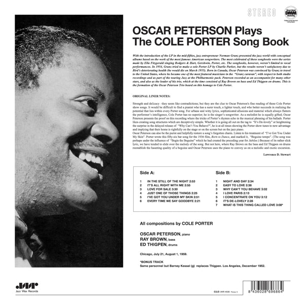 Oscar Peterson - Plays The Cole Porter Son |  Vinyl LP | Oscar Peterson - Plays The Cole Porter Son (LP) | Records on Vinyl