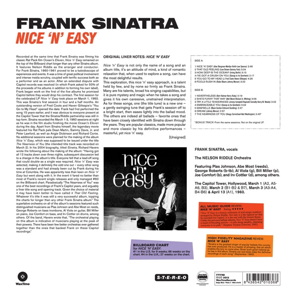 Frank Sinatra - Nick'n'easy + 1  |  Vinyl LP | Frank Sinatra - Nick'n'easy + 1  (LP) | Records on Vinyl