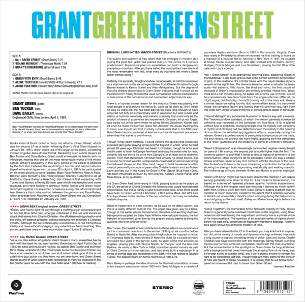 Grant Green - Green Street + 1  |  Vinyl LP | Grant Green - Green Street + 1  (LP) | Records on Vinyl