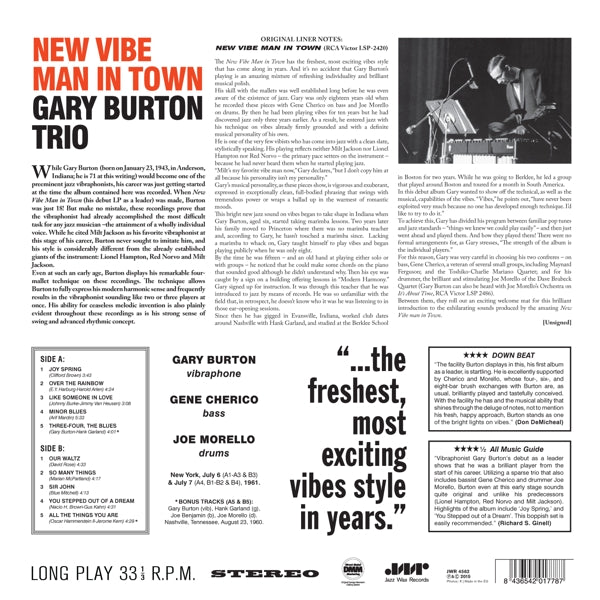 Gary Burton - New Vibe Man In Town  |  Vinyl LP | Gary Burton - New Vibe Man In Town  (LP) | Records on Vinyl