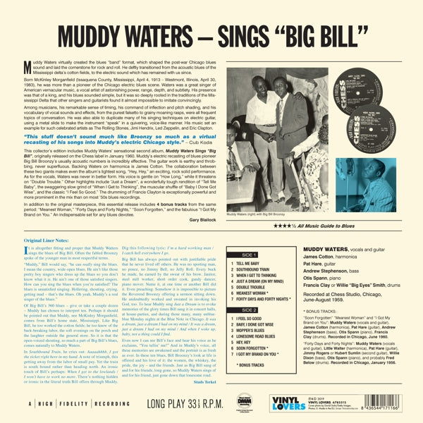 Muddy Waters - Sings 'Big Bill'  |  Vinyl LP | Muddy Waters - Sings 'Big Bill'  (LP) | Records on Vinyl