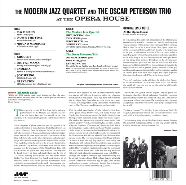 Modern Jazz Quartet & The - At The Opera House  |  Vinyl LP | Modern Jazz Quartet & The - At The Opera House  (LP) | Records on Vinyl