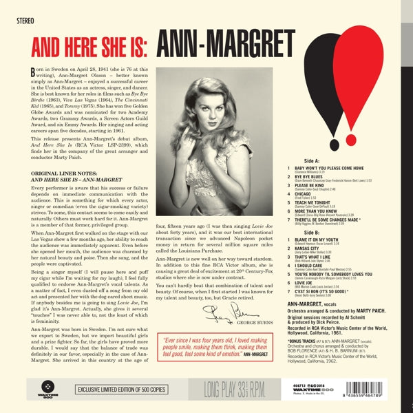 Ann - And There She Is  |  Vinyl LP | Ann - And There She Is  (LP) | Records on Vinyl
