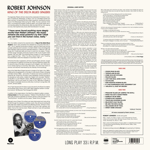 Robert Johnson - King Of The Delta Blues.. |  Vinyl LP | Robert Johnson - King Of The Delta Blues Singers (LP) | Records on Vinyl